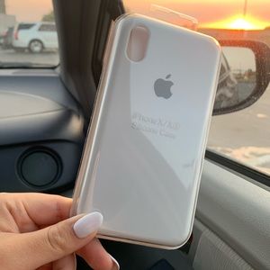 Apple iphone x/xs silicone case white